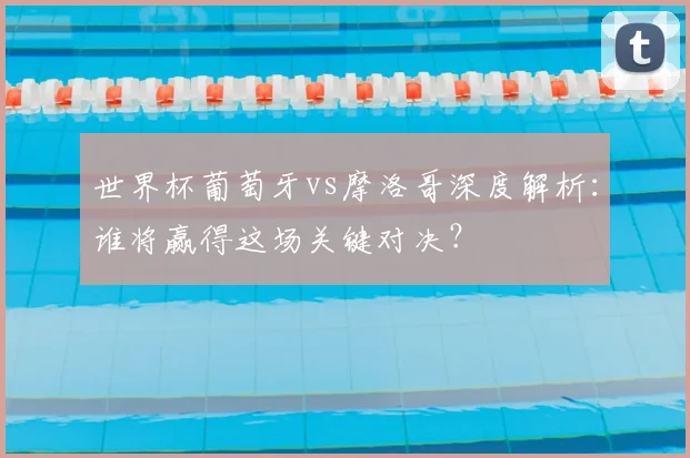 世界杯葡萄牙vs摩洛哥深度解析：谁将赢得这场关键对决？
